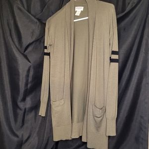 Olive green cardigan